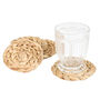 Set Of Four Round Water Hyacinth Coasters, thumbnail 2 of 2