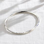 Forever Mobius Personalised Oval Bangle, thumbnail 3 of 8