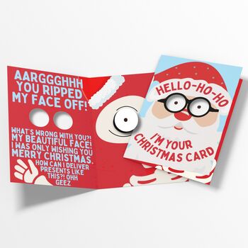 Scream And Shake 3D Funny Santa Christmas Card! Humourous Xmas Joke Card For Him And Her, 9 of 10