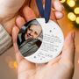 Memorial Christmas Ornament Personalised Photo Keepsake, thumbnail 5 of 8