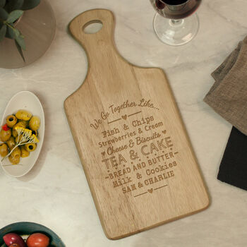 Personalised We Go Together Wooden Paddle Board, 4 of 6