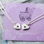 New Mother Birthstone Heart Necklace, thumbnail 2 of 9
