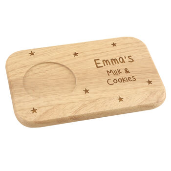 Personalised Stars Wooden Tea And Biscuit Coaster Tray, 4 of 11