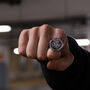 Silver St George Stainless Steel Signet Ring For Men, thumbnail 8 of 10