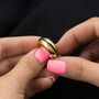 Black Candy Stripe Dome Ring, thumbnail 5 of 6