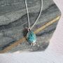 Handmade Turquoise And Silver Necklace, thumbnail 4 of 5