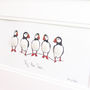 Puffins Hand Finished Art Print, thumbnail 5 of 6