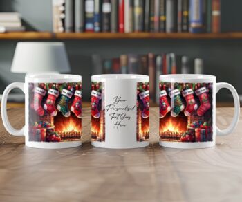 Personalised Family Of Four Christmas Stocking Mug, 2 of 2