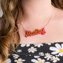 Double The Colour Personalised Name Necklace, thumbnail 1 of 4