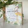 Flamingo Cousin Birthday Card, thumbnail 2 of 2