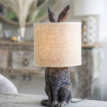 White Hiding Rabbit Lamp, 3 of 3