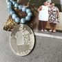 Personalised Photo Memory Necklace With Blue Agate, thumbnail 3 of 6