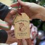 Santa's Magic Key With Personalised Wooden Keyring, thumbnail 8 of 8