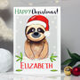 Personalised Sloth Relation Christmas Card, thumbnail 6 of 10