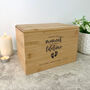 Personalised Bamboo Urn For Cremation Ashes Angel Baby Design, thumbnail 1 of 12