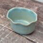Turquoise Wavy Edge Round Ramekin, 11cm, thumbnail 1 of 3