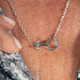 Silver Diamond 'Ode To Venus' Necklace, thumbnail 2 of 5