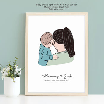 Personalised Mummy And Me Print, 4 of 5