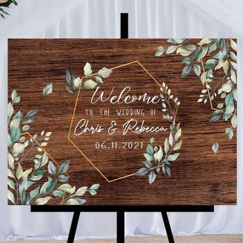 Personalised Wedding Welcome Sign, 2 of 2