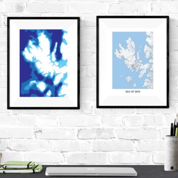 Isle Of Skye Bathymetric Map, 9 of 9