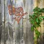 Metal Butterfly On Branch Art Metal Garden Decor, thumbnail 7 of 10