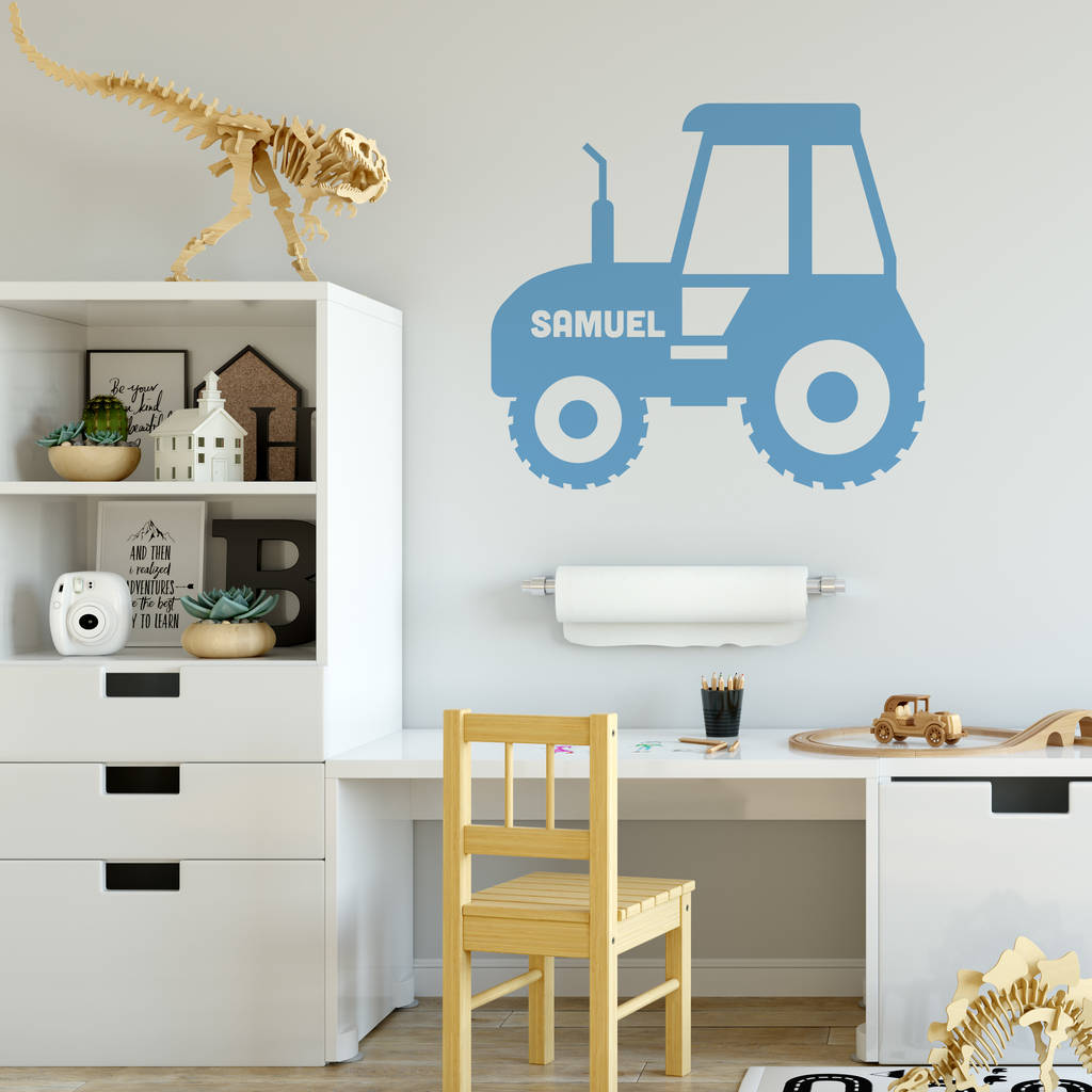 Personalised Tractor Wall Sticker, 1 of 2