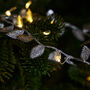 Silver Leaves String Garland With Lights, thumbnail 4 of 4