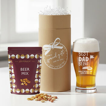 Best Dad By Par Pint Glass, 2 of 8