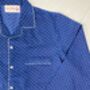 Mens Cotton Pyjamas In Blue And White Spot Print, thumbnail 5 of 11