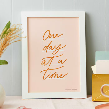 Personalised One Day At A Time Art Print, 2 of 5