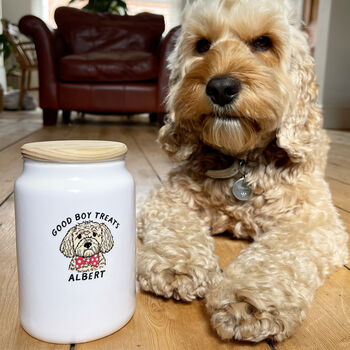 Personalised Good Dog Treat Jar, 2 of 12