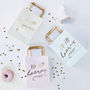 Pastel Gold Foiled Hip Hip Hooray Party Bags, thumbnail 1 of 3