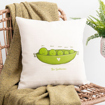 Personalised Peas In A Pod Cushion, 5 of 5