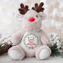 Personalised First Christmas Gift Toy Reindeer Teddy, thumbnail 3 of 3