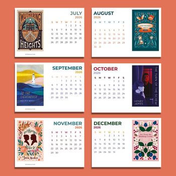 2026 Calendar Bookish Postcard Set, 3 of 3