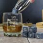 Personalised Golfing Glass And Whiskey Stones, thumbnail 1 of 5
