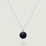Sterling Silver Minimalist Pendant Chain In Black, thumbnail 1 of 2