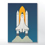 Kid's Nasa Space Rocket Poster, thumbnail 2 of 4