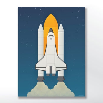 Kid's Nasa Space Rocket Poster, 2 of 4