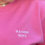 Raising Boys Sweatshirt Baby Blue Or Candy Pink, thumbnail 5 of 5