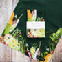 Vegetable Garden Racing Green Tea Towel, thumbnail 4 of 4
