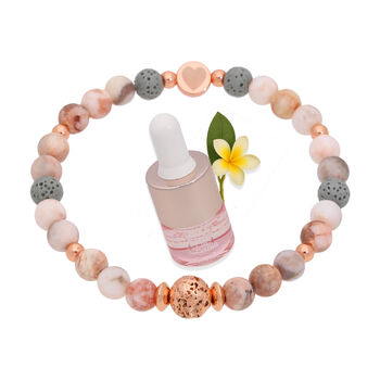 Mother's Day Hamper Gift / English Rose Candle, Crystal Soap, Aroma Bracelet With Essential Oil, 3 of 12