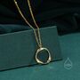 Mobius Circle Pendant Necklace, thumbnail 4 of 10