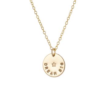 Gold Plated Or Sterling Silver Affirmation Necklace, 2 of 5