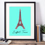 Eiffel Tower Illustration Print, thumbnail 3 of 3