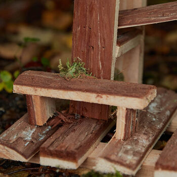 Wooden Lodge Bird House Planter, 5 of 8
