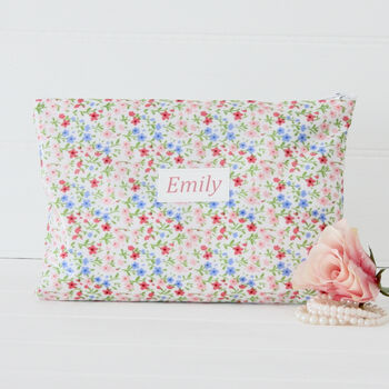 Personalised Oilcloth Wipe Clean Make Up Bag, 6 of 8