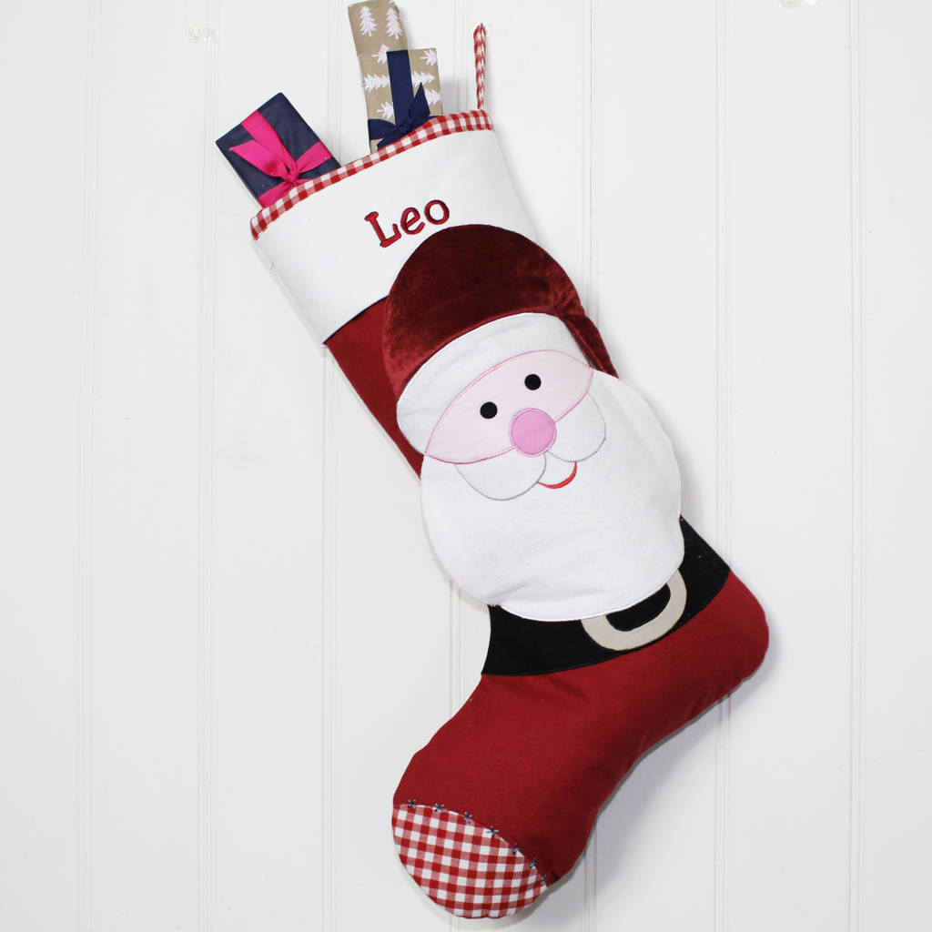 Personalised 3D Christmas Character Stockings By Lime Tree London | notonthehighstreet.com