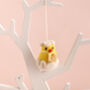 Personalised Mini Hatching Chick Hanging Decoration, thumbnail 1 of 3