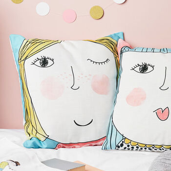 Personalised Children's Face Cushion, 2 of 9
